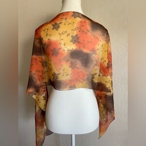 Sheer  Scarf in Autumn Hues